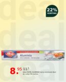 Albal PAPEL ALUMINIO extra resistente fácil de cortar 50 metros